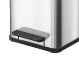 Hailo öko duo plus pedalbehållare 2x9l rostfritt stål