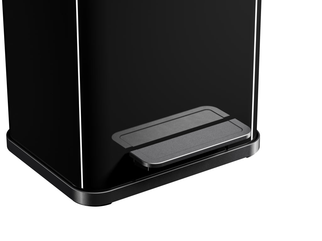 Hailo öko duo plus pedal bin 2x9l black