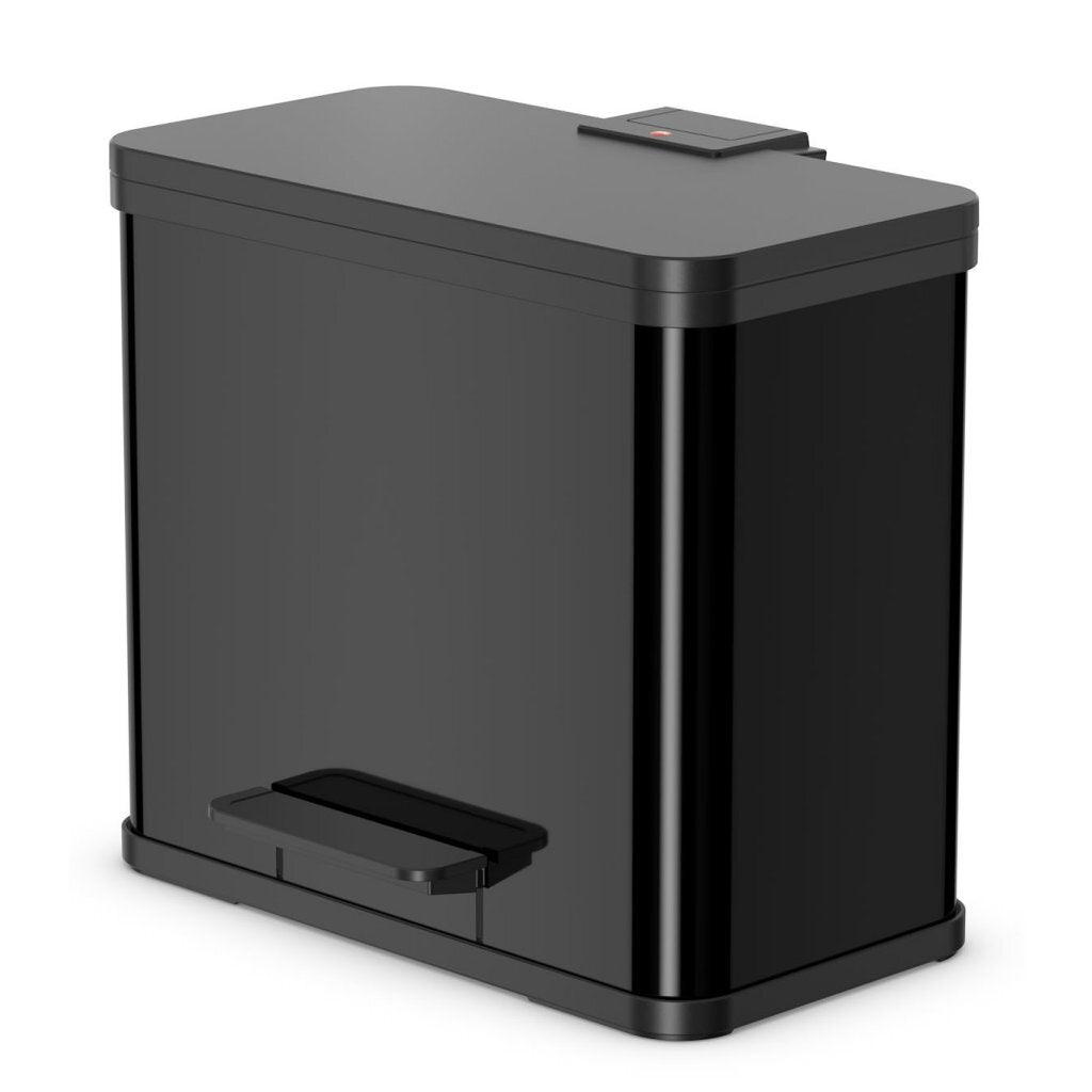 Hailo öko duo plus pedal bin 17x9l black