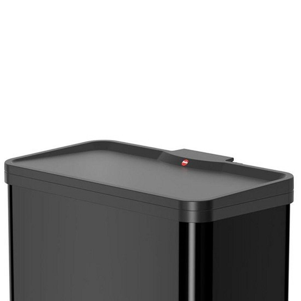 Hailo öko duo plus pedal bin 17x9l black