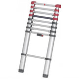 Hailo t80 aluminum telescopic ladder 13 steps + stabilization bar 111-380 cm