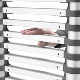 Hailo t80 aluminum telescopic ladder 13 steps + stabilization bar 111-380 cm