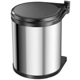 Hailo 3555-101 compact-box m prullenbak 15l zilver zwart