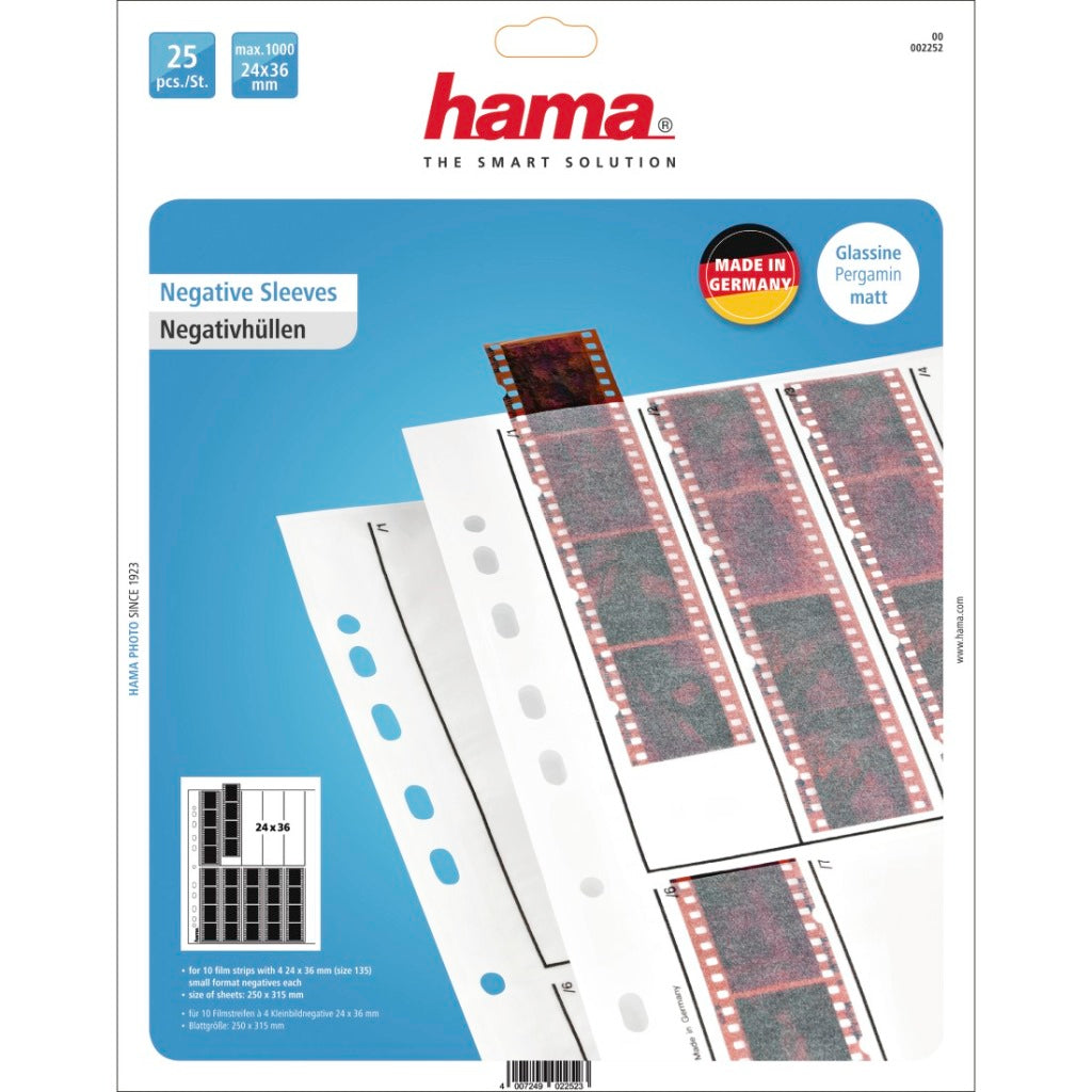 Hama negative sheets perg. 35mm 10x4 25pcs