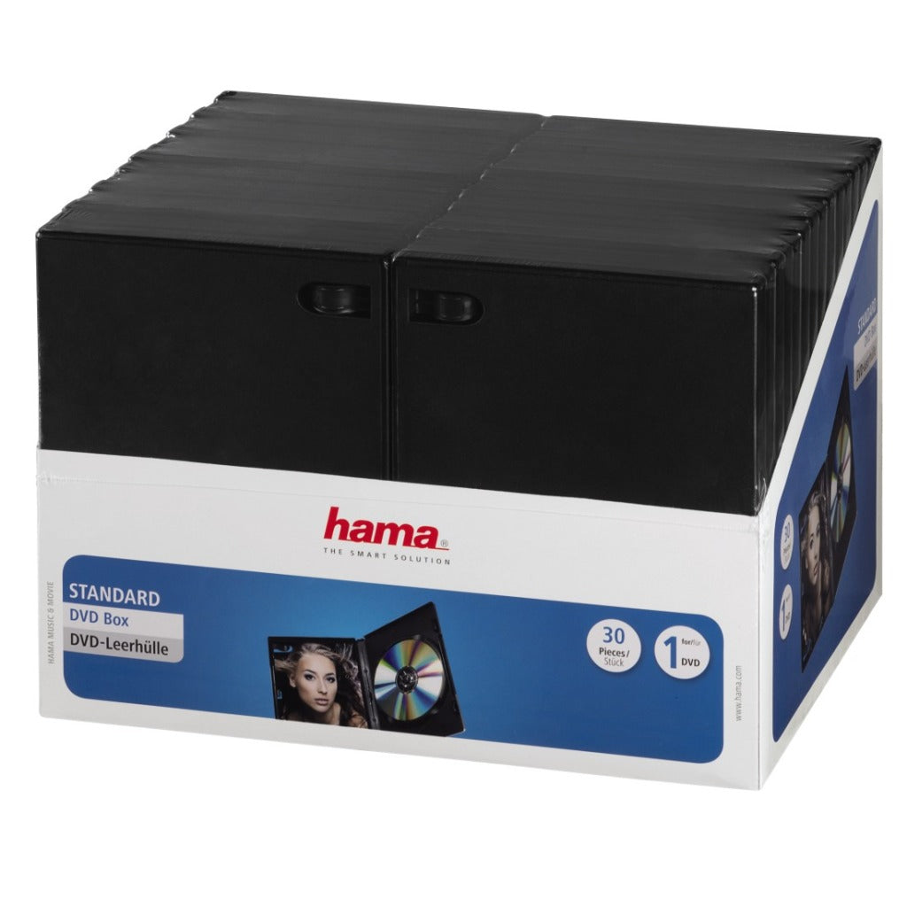 Hama DVD Box Black 30-Pack rød