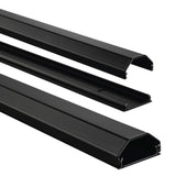 Hama aluminum cable duct angular 110 3.3 1.7 cm black