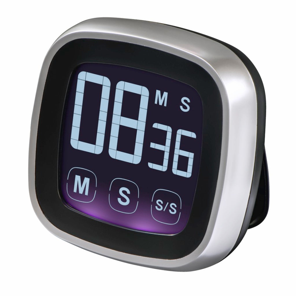 Xavax Kitchen Timer Touch Digital Silber Schwarz
