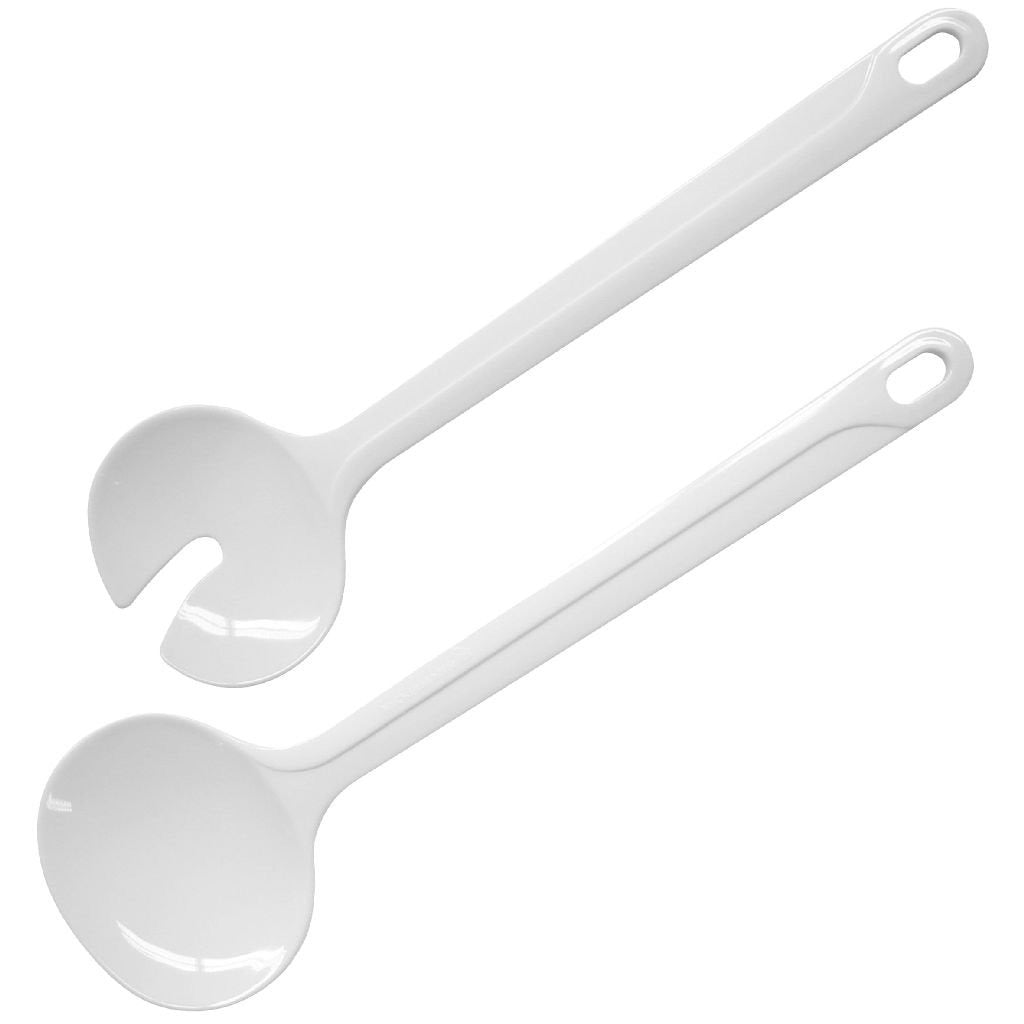 Fackelmann Basic Salad Set 26 cm White San Kunstof 2 Pieces
