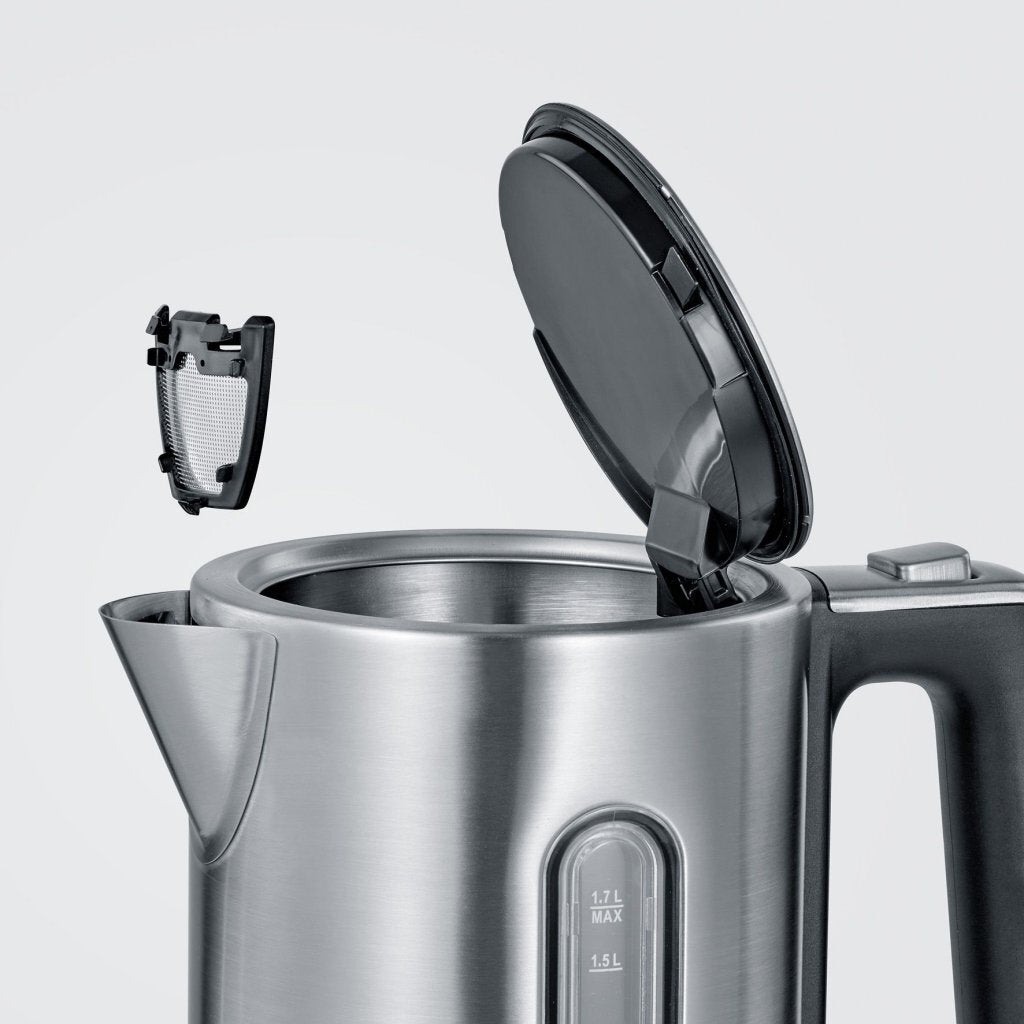 Severin wk3418 kettle 1.7l 3000w stainless steel black