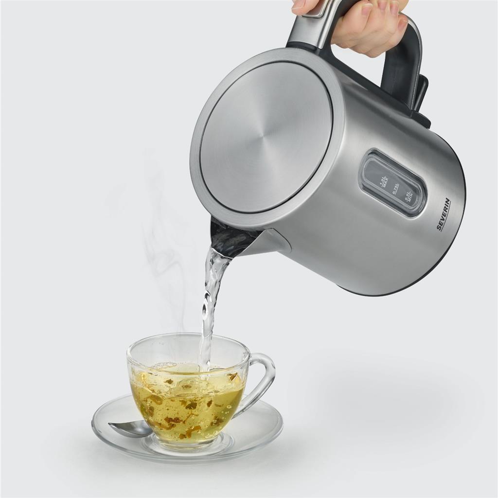 Severin wk3401 kettle 1l 2400w stainless steel