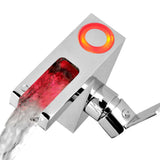 Schütte LED sink mixer with waterfall outlay Orinoco Chrome