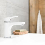 Schütte schütte washbasin mixed in Alaska bianco e cromo