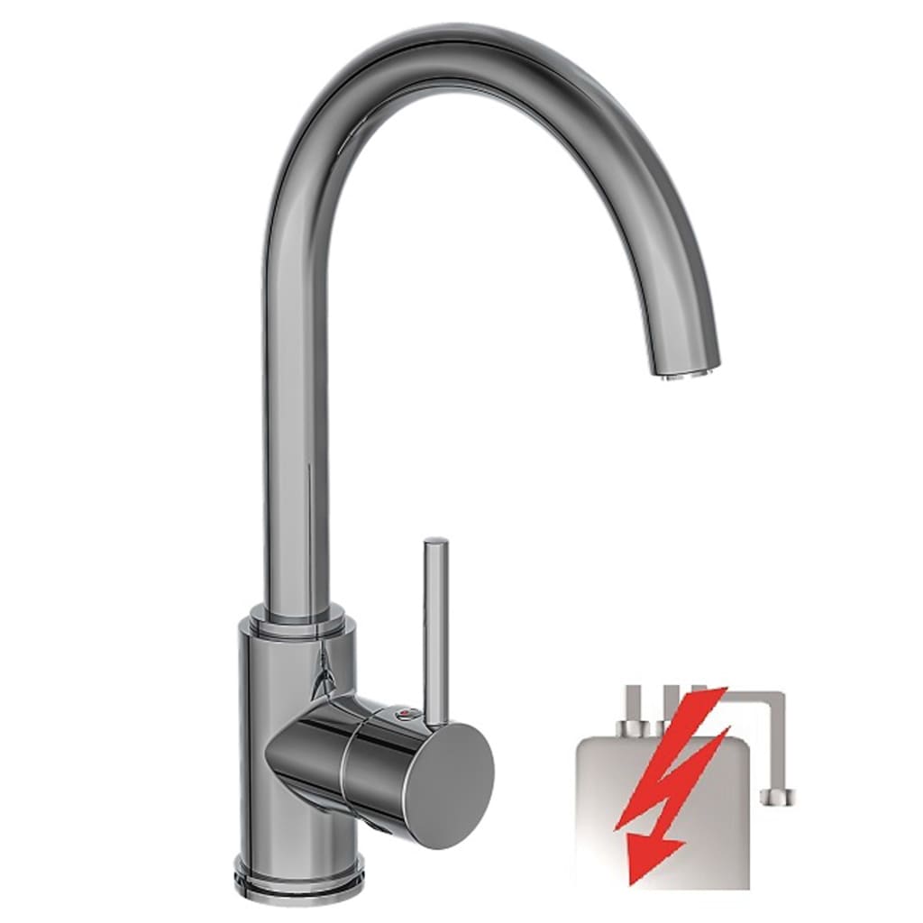 Schütte one -button mixer with high round spout Casalla chrome -colored