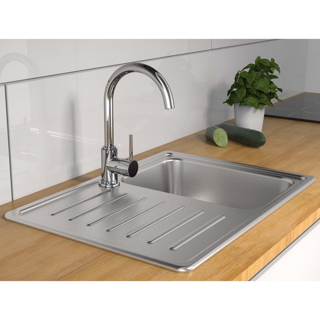 Schütte one -button mixer with high round spout Casalla chrome -colored
