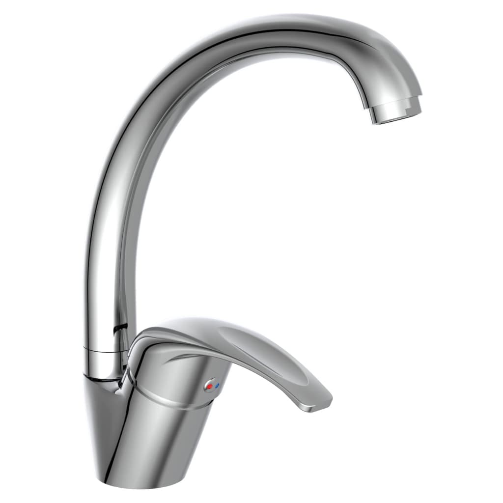 Schütte Schütte Eenknops Mixer s kulatým výtokem Diziani Chrome -Colored