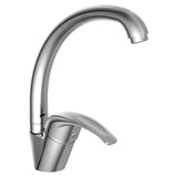 Schütte Schütte Eenknops Mixer s kulatým výtokem Diziani Chrome -Colored