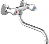 Schütte a due -button mixer crane cesti chrome -colorato