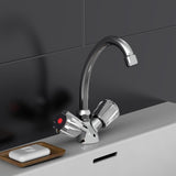 Schütt Schüttte Washbasin gemëschte Kroun zwee -buttons Savicy Chromed -Colored