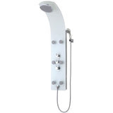 Sprchový panel Schütte Schütte s termostatickým mixérem Lanzarote Glass White