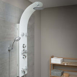 Sprchový panel Schütte Schütte s termostatickým mixérem Lanzarote Glass White