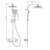 Schütte schütte pioggia doccia set madura fresco matzwart