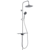 Schütte rain shower set with plateau aquastar anthracite chrome-colored