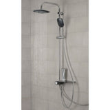 Shütte Schütte Rain sprchová sada s bočním náhorní plošinou Aquastar Chrome-Colored Anthacite