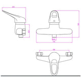 Schütte shower mixer Porto chromium