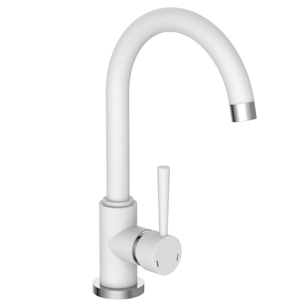 Schütte Schütte One -Button Mixer s kulatým výtokem Cornwall White