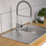 Schütte One -Button Mixer se spirálovým jarem New York Chrome -colored