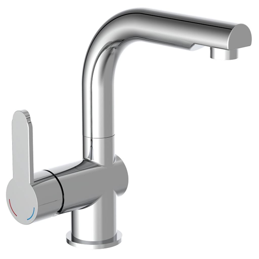 Schütte Washbasin mixer with extendable spout London Chrome -colored