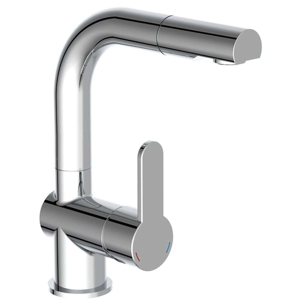 Schütte Washbasin mixer with extendable spout London Chrome -colored
