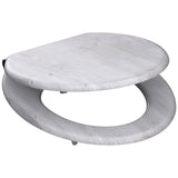 Asiento de inodoro Schütte con madera clara de color claro MDF
