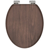 Schotte Toilette Sëtz mat mëll-zou Dark Holz MDF