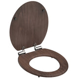 Schotte Toilette Sëtz mat mëll-zou Dark Holz MDF