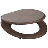 Schotte Toilette Sëtz mat mëll-zou Dark Holz MDF