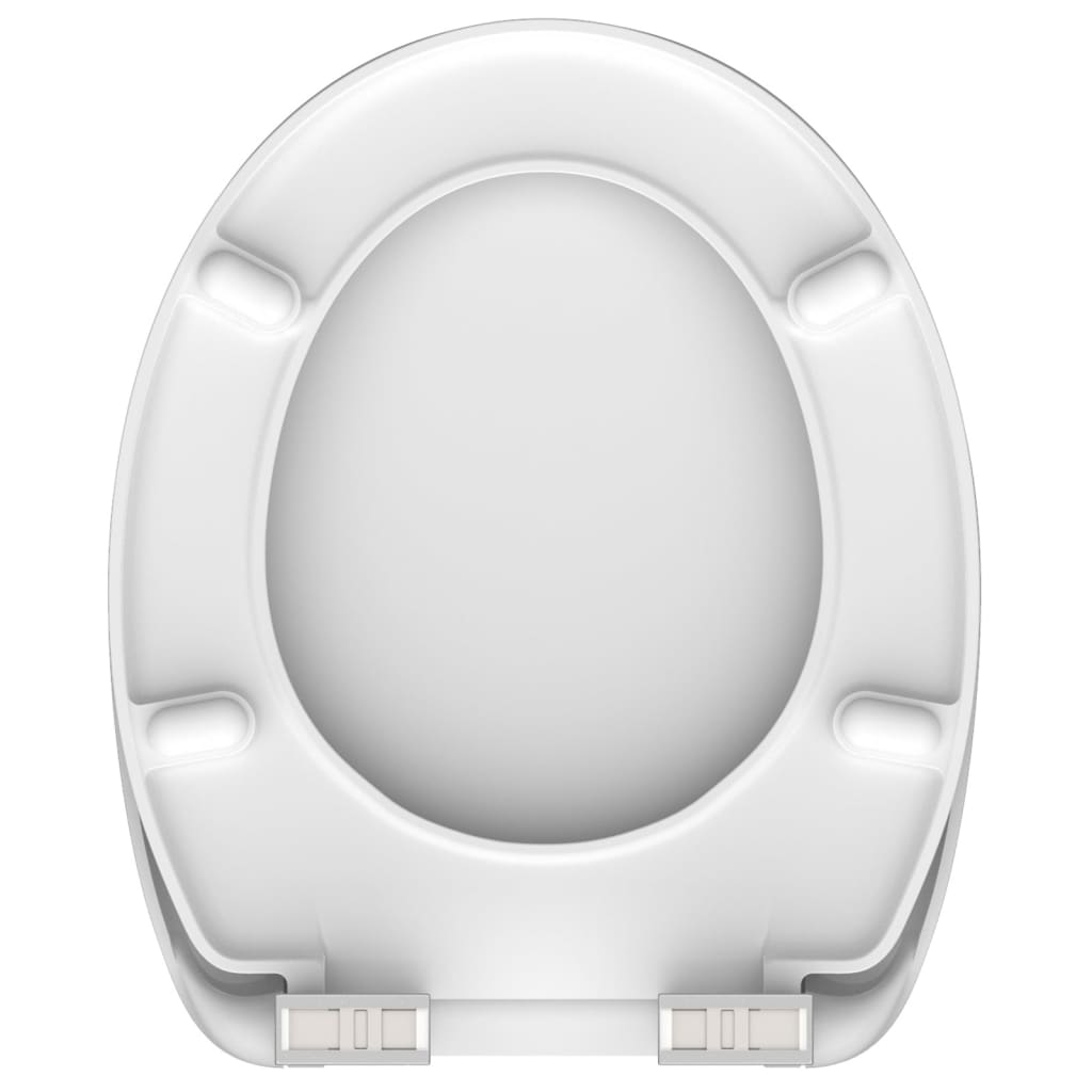 Schütt Toilette Sëtz mat mëllen-zouenen ginkgo Wood