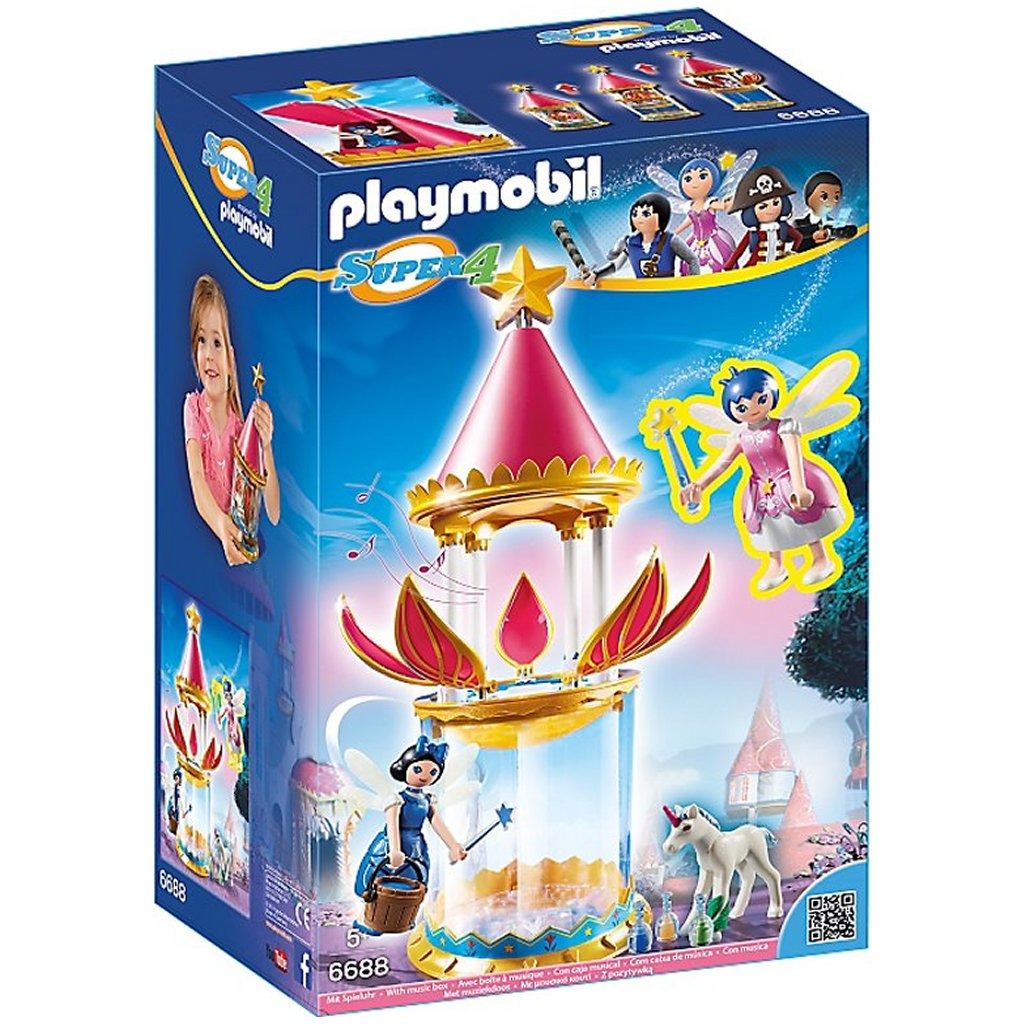 Playmobil 6688 Super 4 Donella with musical flower tower + sound