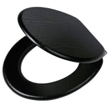 Tiger asiento de inodoro de color cerrado suave MDF Negro 252030746