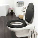 Tiger asiento de inodoro de color cerrado suave MDF Negro 252030746