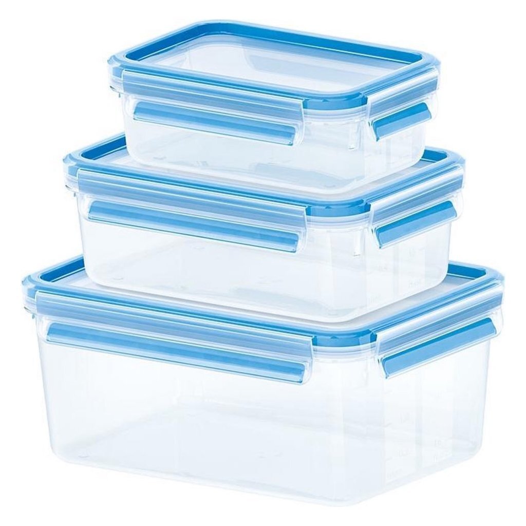 EMSA 508566 CLIP CLOUBY VERSHOLDING BOXES 0,55L 1L 2,3L 3 KUSKY Blue