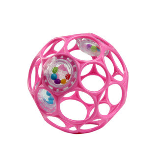 Oball rattle easy grip pink