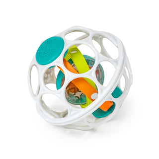 Oball spinner chrastítko bílá zelená