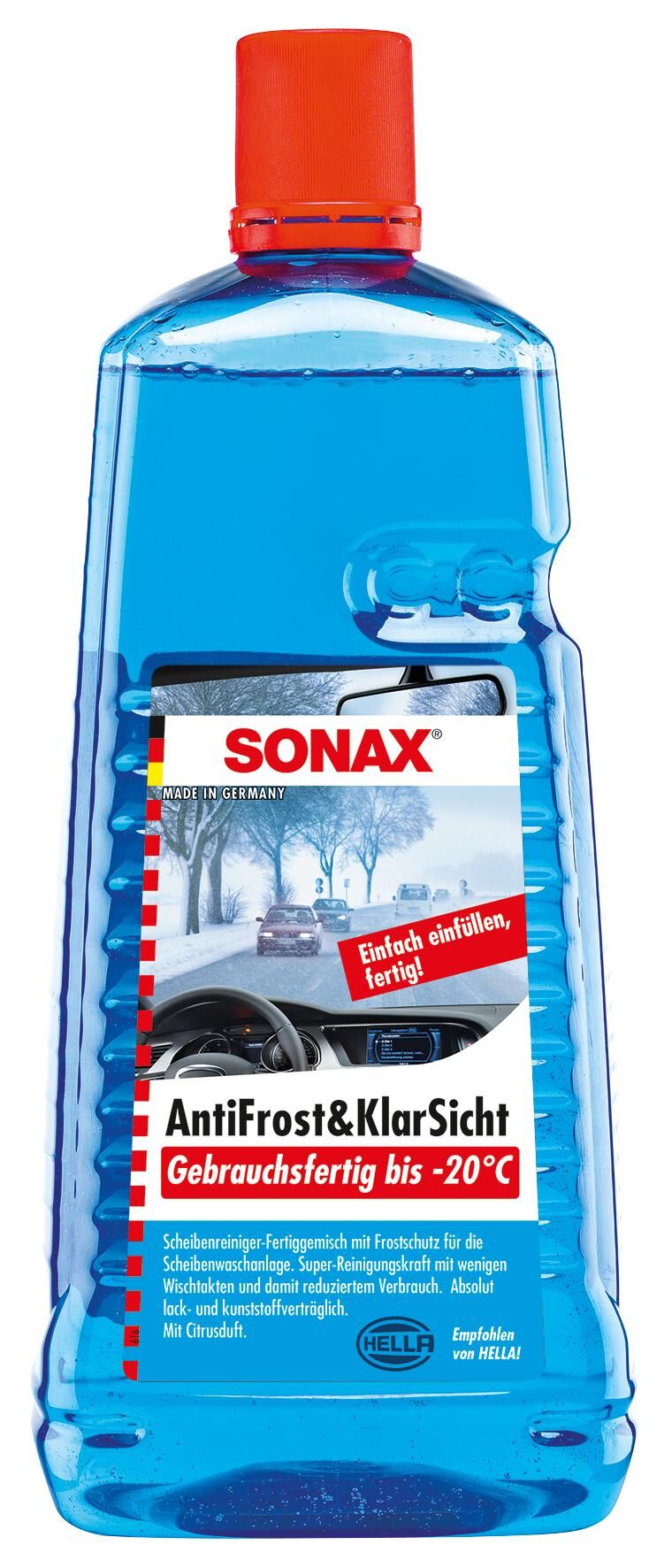 Sonax ruitenvloeistof anti-vries antifrost klarsicht