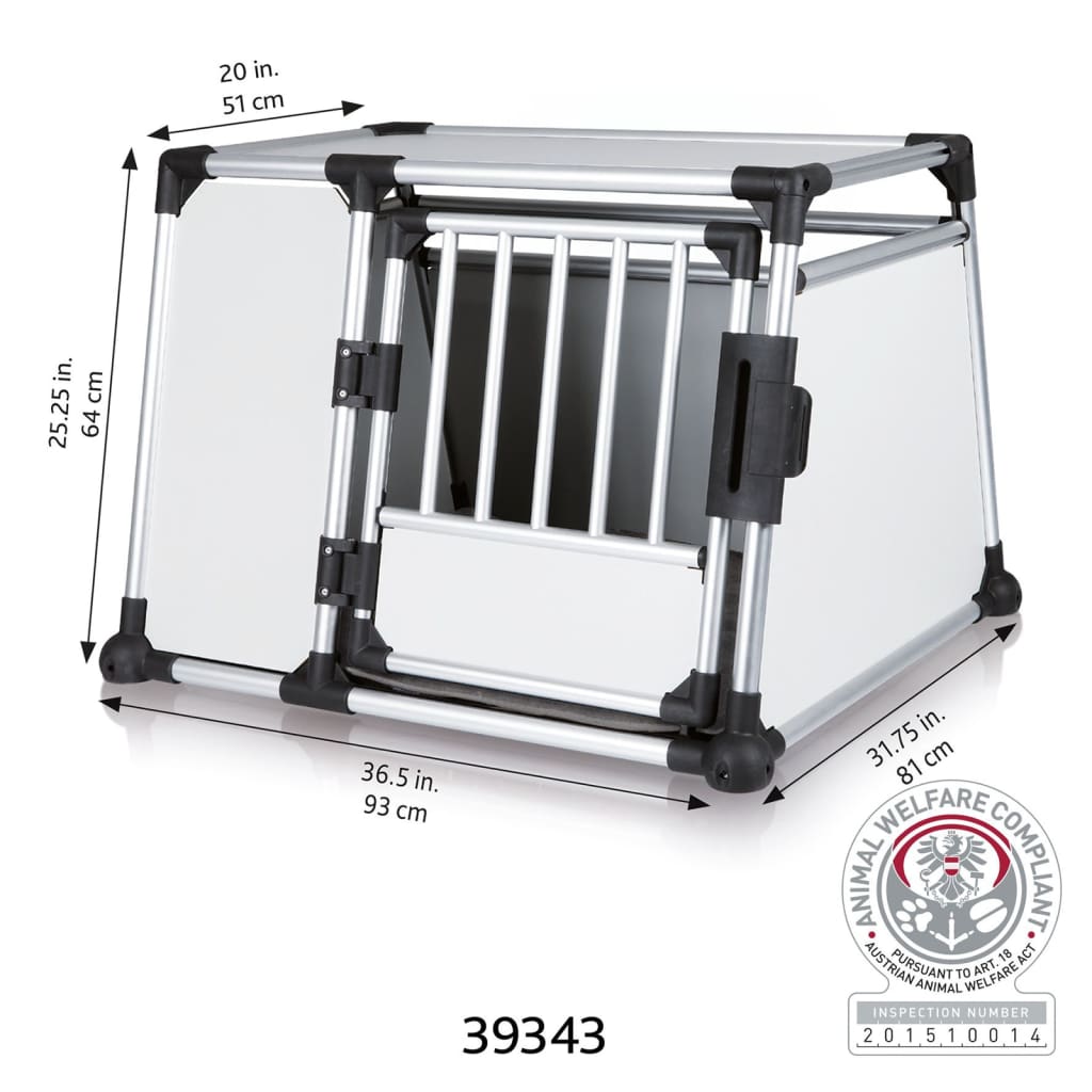 Trixie transport bench l aluminum