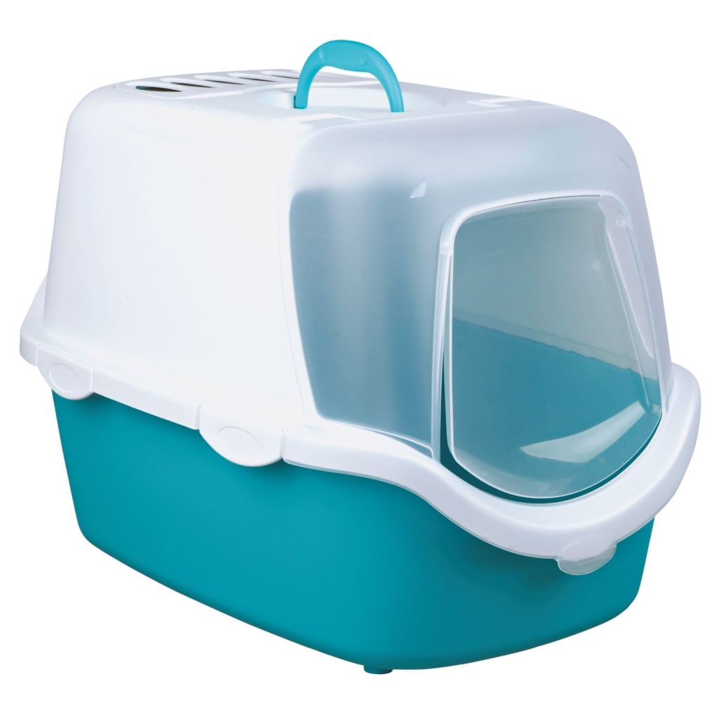 Trixie Trixie Kattenbak Vico Turquoise and White