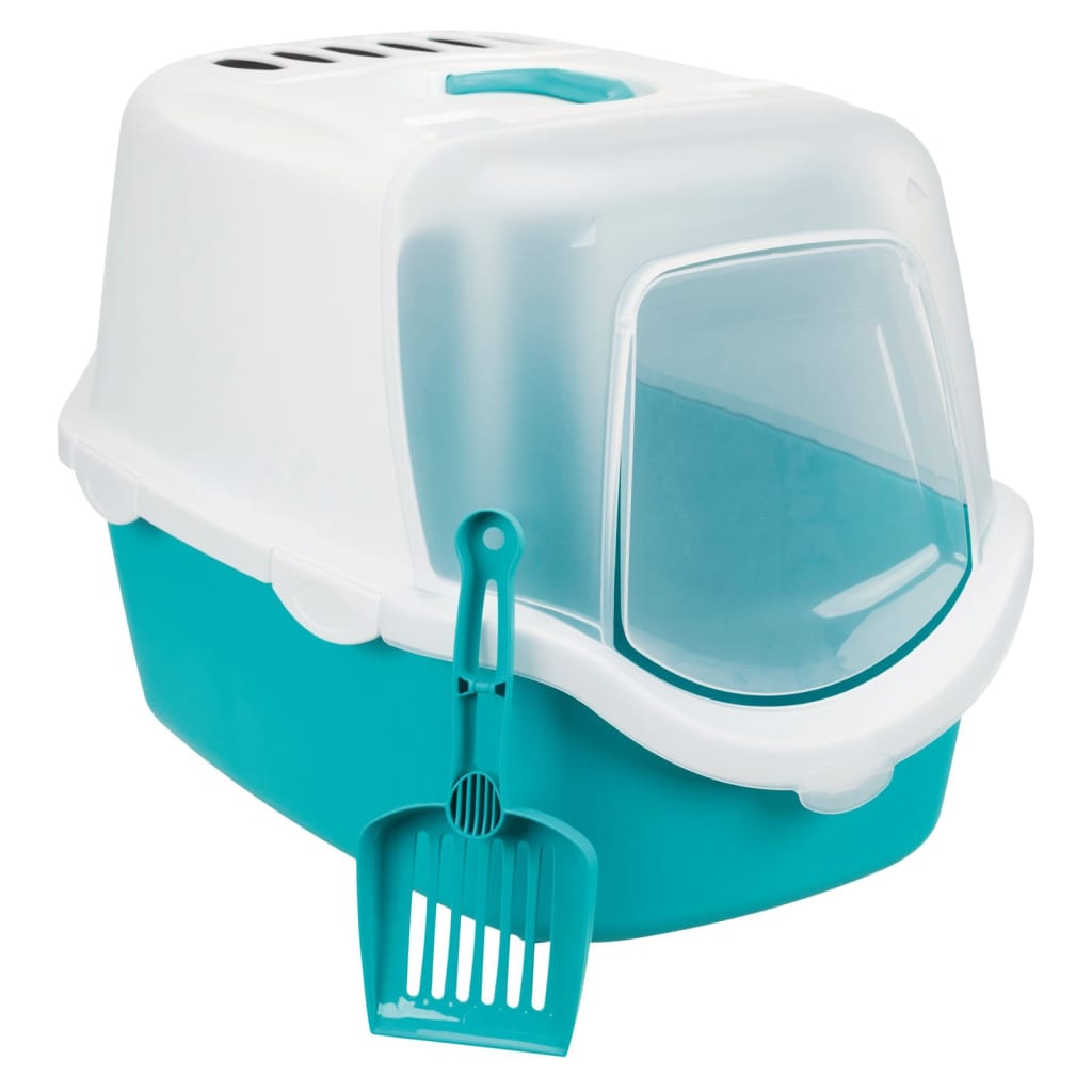 Trixie Trixie Kattenbak Vico Turquoise and White