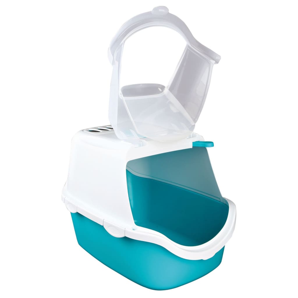 Trixie Trixie Kattenbak Vico Turquoise and White