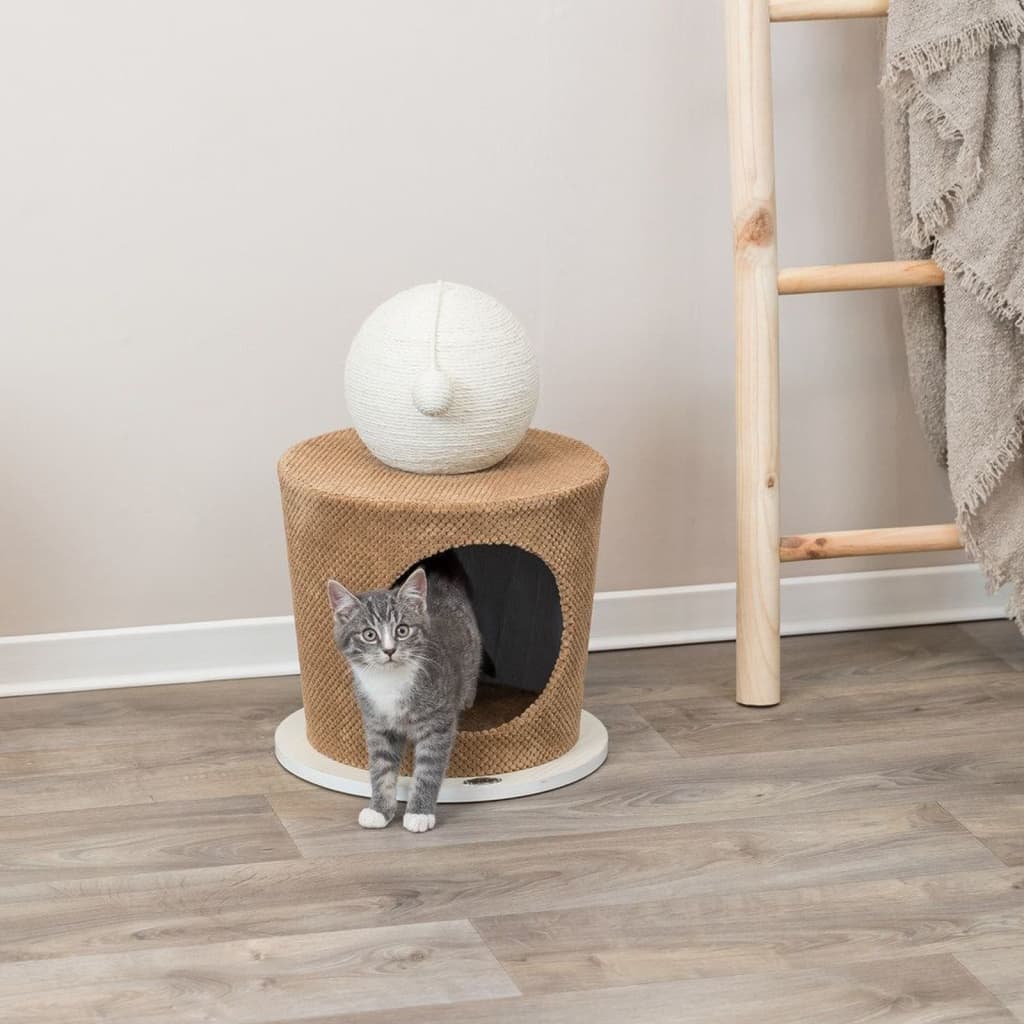 Trixie cat cave with Krabbal 36x50 cm Taupe