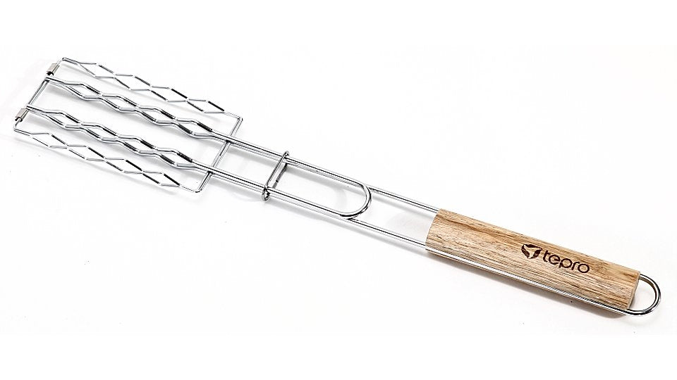 GEPRO 8527 CORSAGGIO DI SOUSAGE BARBECUE per 4 salsicce con manico in legno 51 cm